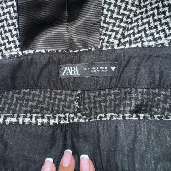 Zara Checkered Cropped Blazer with matching Skort - Picture 6 of 6